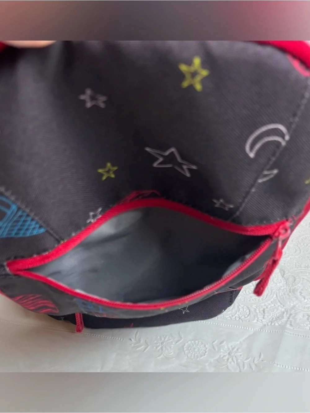 Lands' End Kids Lunch Backpack Space Print, Bento Box Drink Box, Food Container